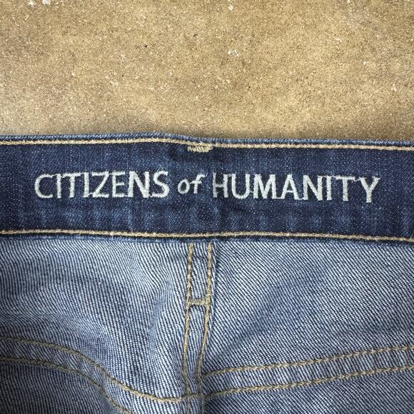 Citizens of Humanity Dita Jeans Womens 27 Petite Bootcut Leg Dark Wash USA - Picture 8 of 15